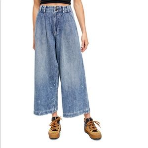 Free people NWT wide legged jeans
